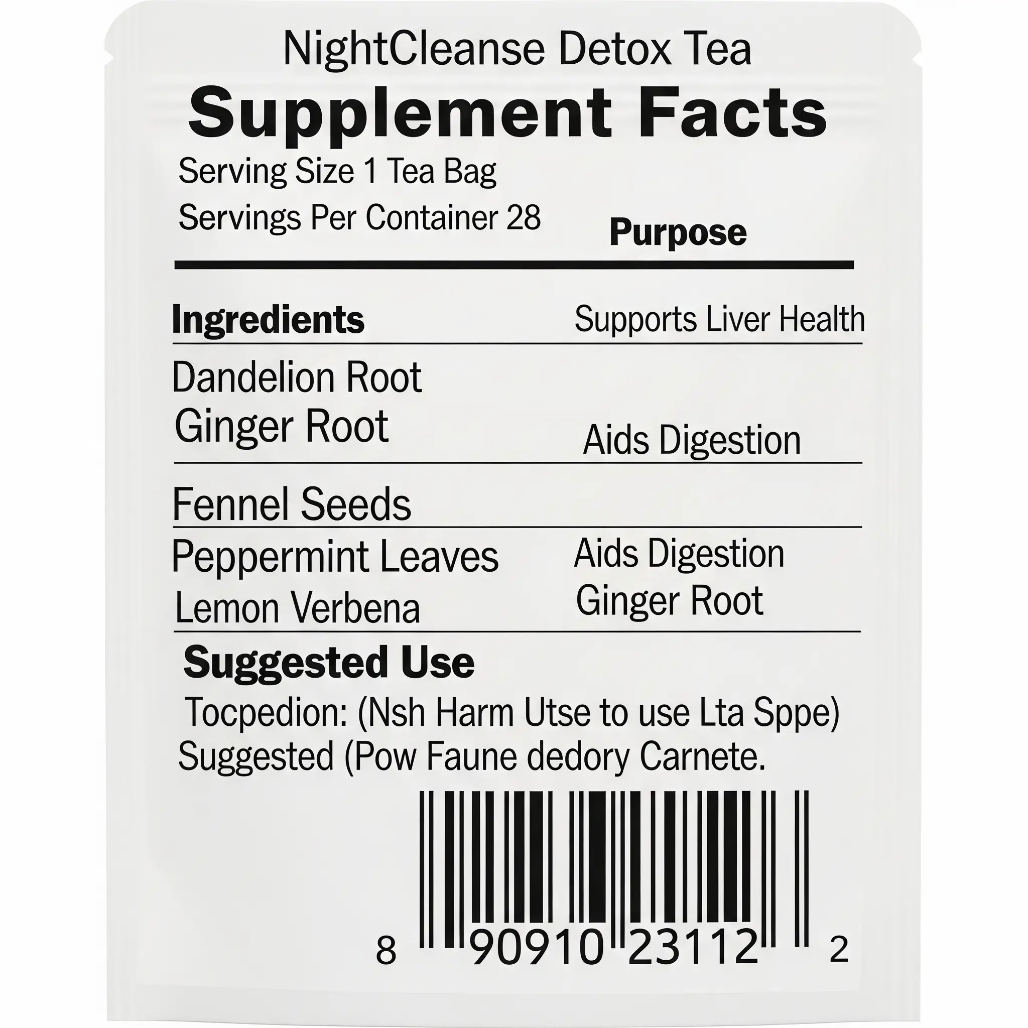 NightCleanse Detox Tea – 28 Tea Bags / 28 Servings - Image 2